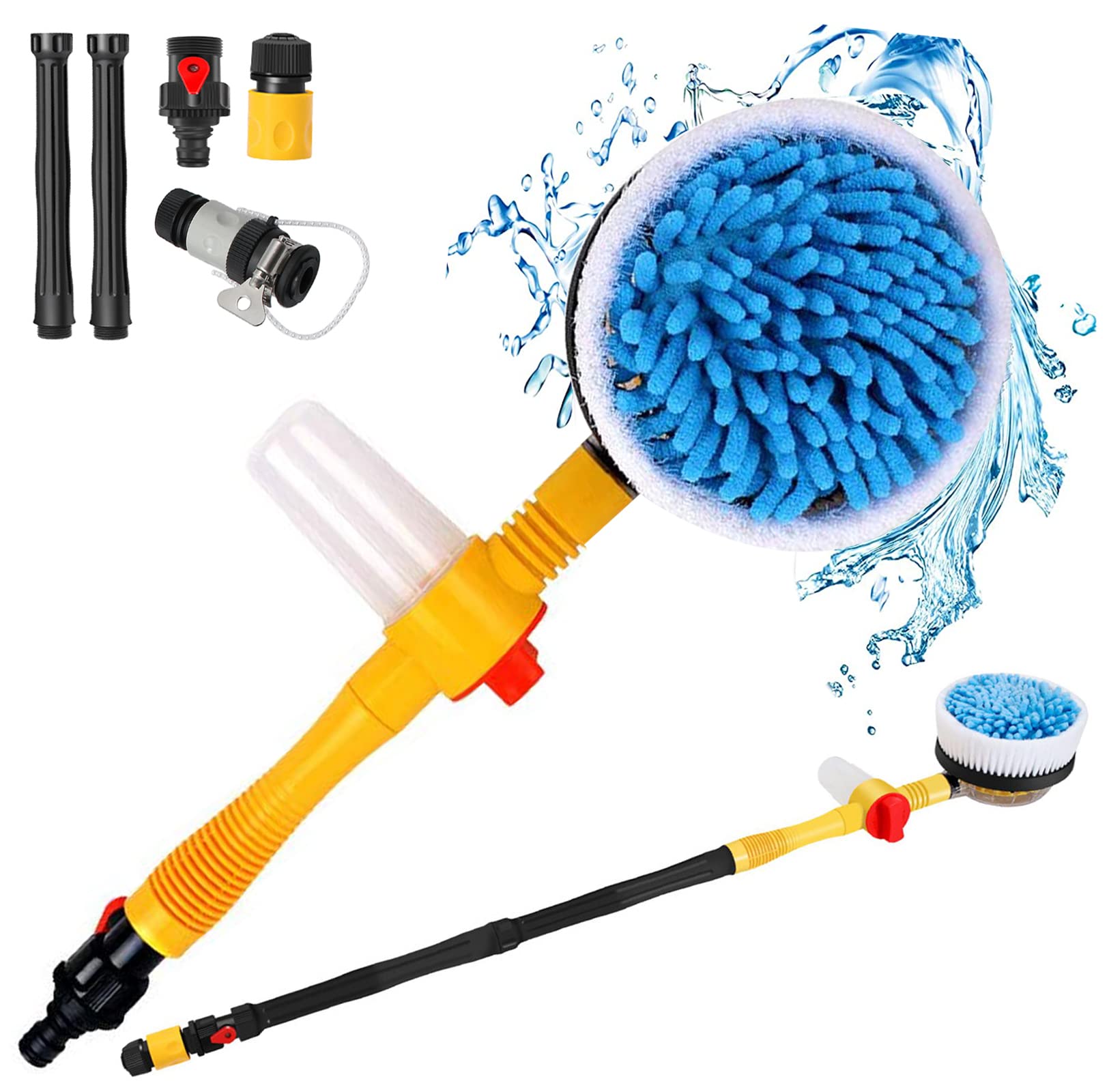 Amazon.com: Practisol Rotating Car Wash Brush with Soap Dispenser